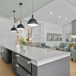Prose LaGrange A spacious dining room area with a white countertop